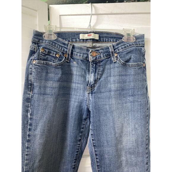Levi's 529 Curvy Bootcut Jeans Women’s Stretch Medium Blue Wash Sz 10M - Picture 2 of 8